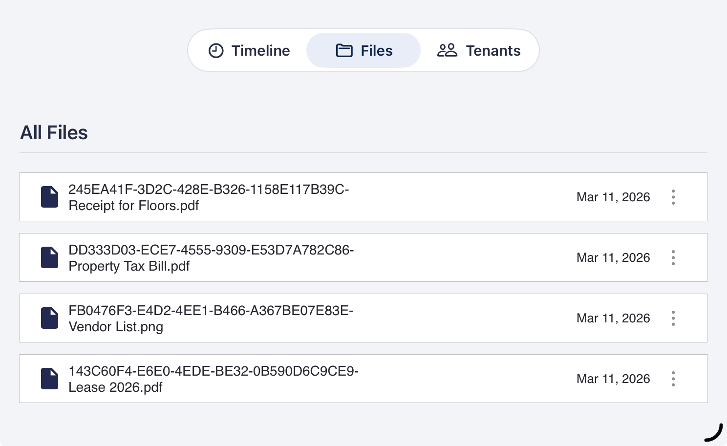 HOMEPRO Property Documents