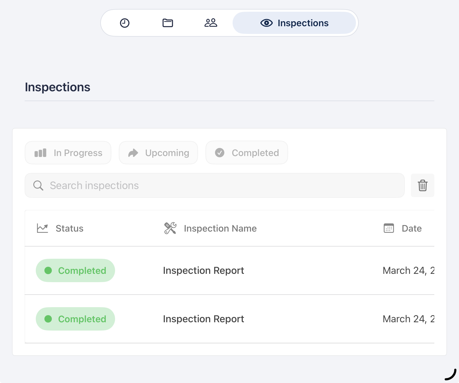 Property Inspection UI
